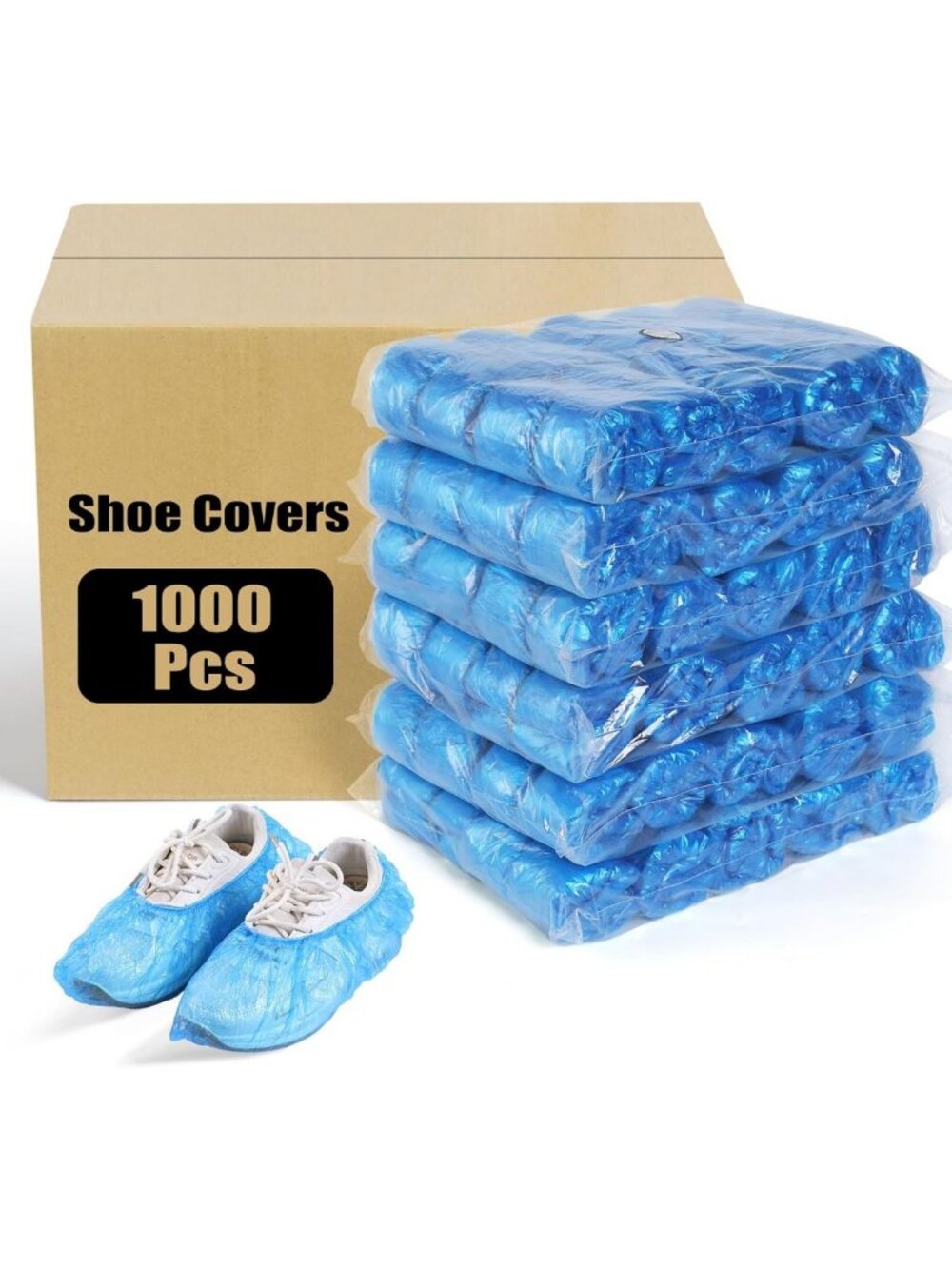 1000 Pcs Disposable Non-Slip Shoe Covers - Adjustable Boot Covers for Home